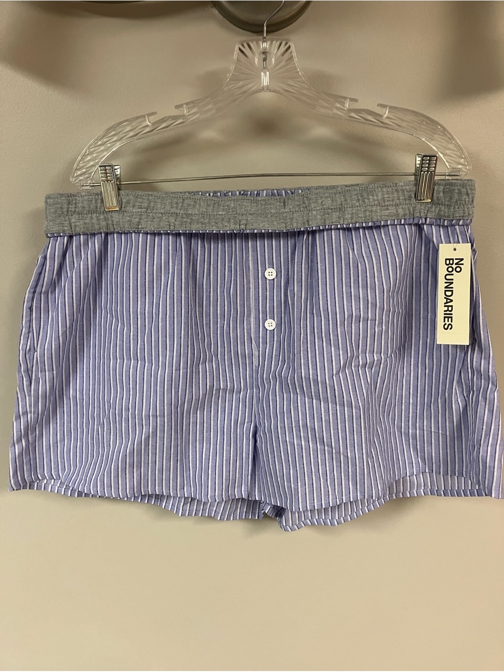 3/$19❤️ NWT NOBO cotton pajama shorts with pockets XL 16/18
